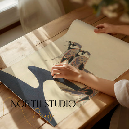 Premium Poster of Exotic Bird Illustration Inspired Posters