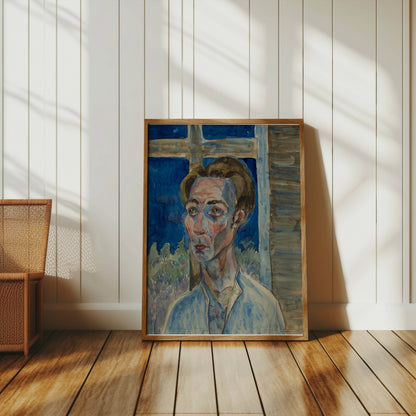 Premium Poster of Expressive Portrait of a Man by Window Art Posters