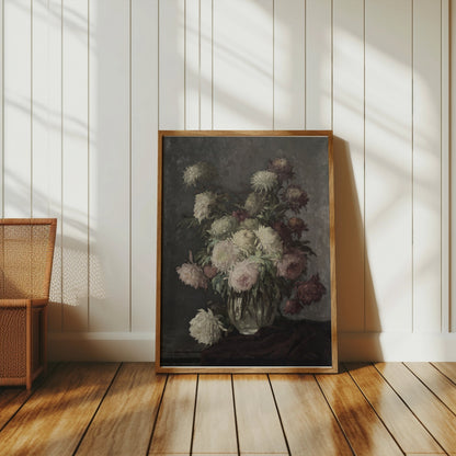 Premium Poster of Exquisite Bouquet of Chrysanthemums Art Flower Posters