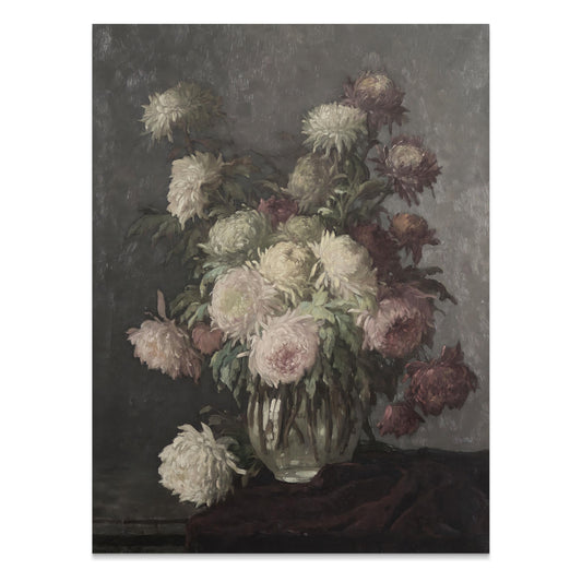 Premium Poster of Exquisite Bouquet of Chrysanthemums Art Flower Posters