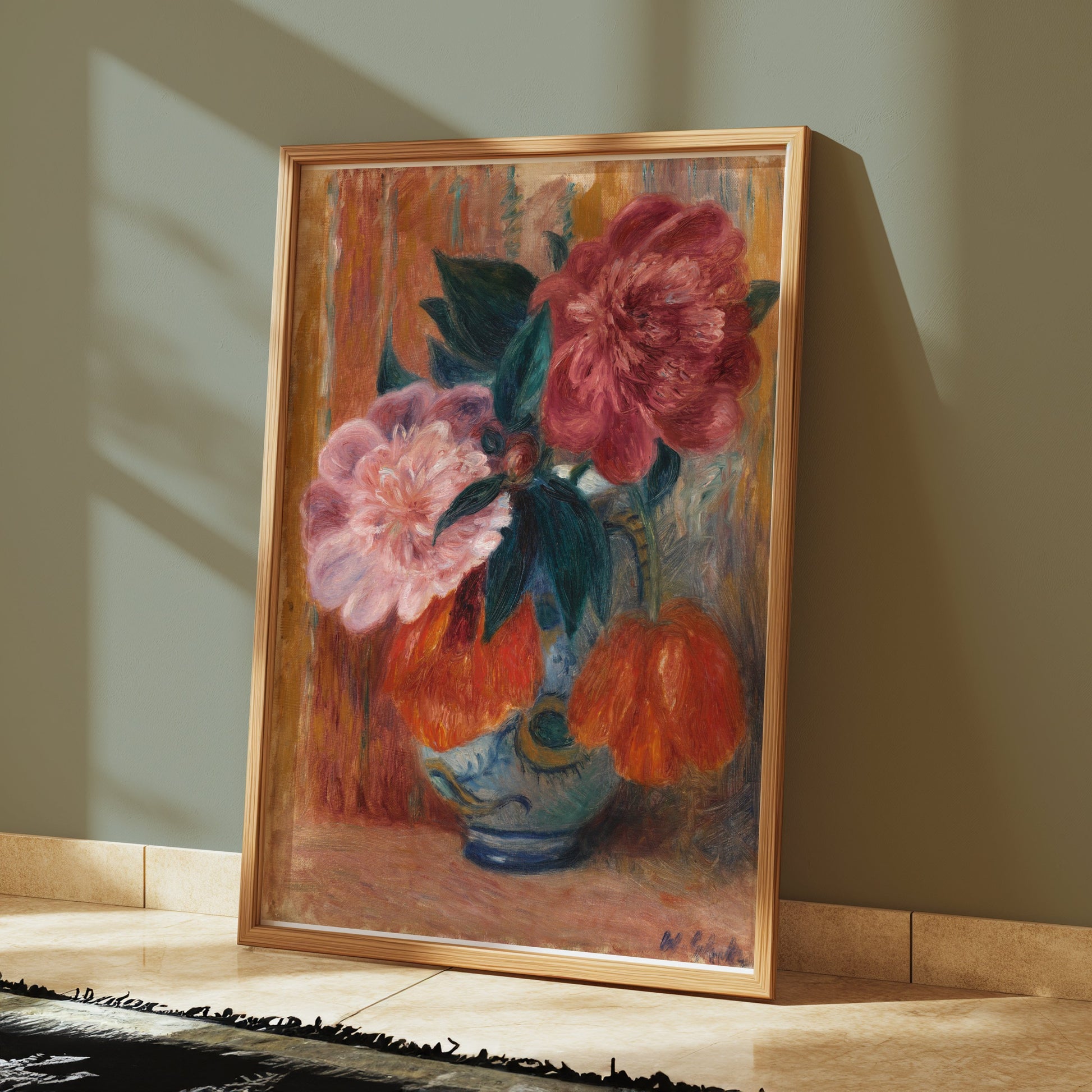 Premium Poster of Exquisite Colorful Floral Still Life Art on Posters