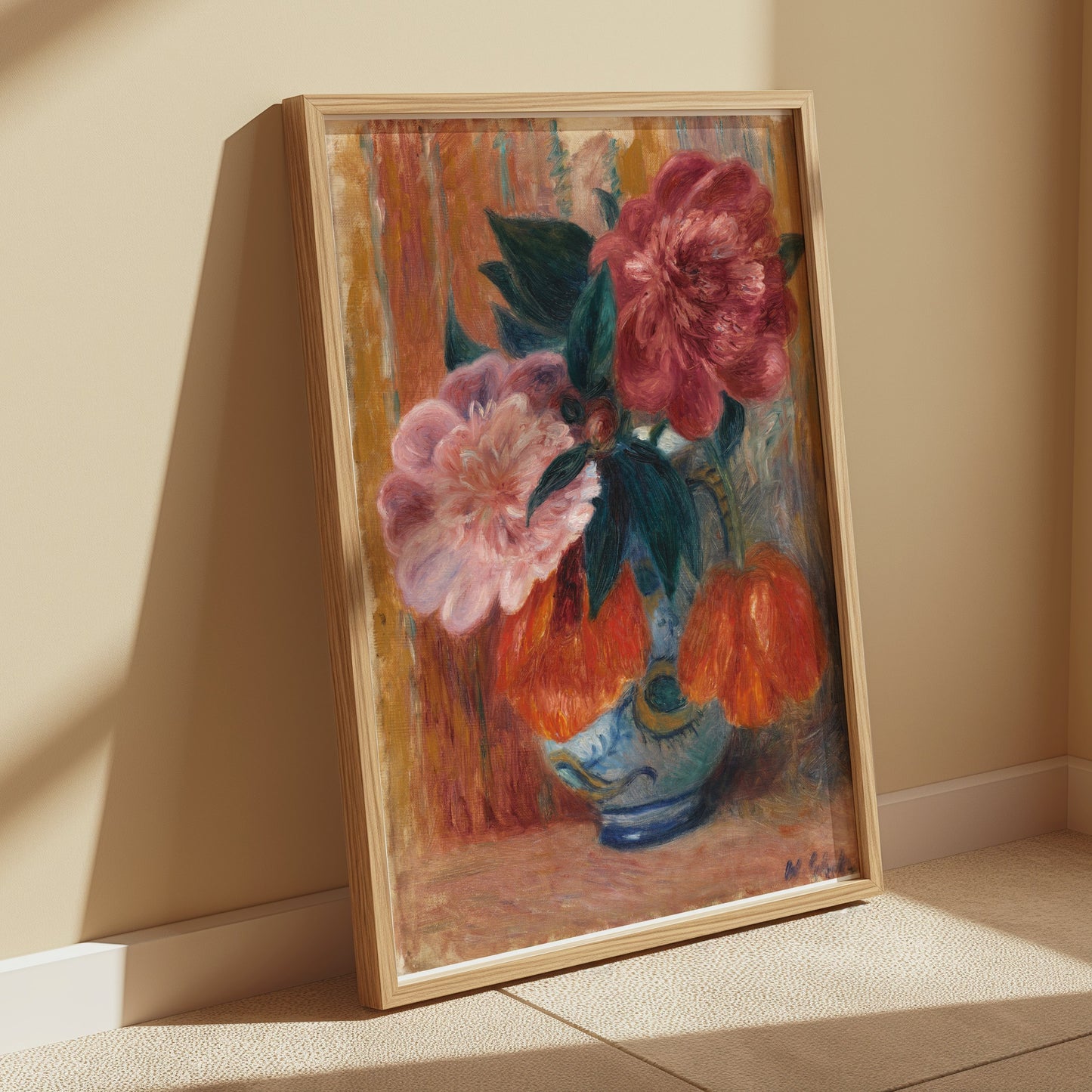 Premium Poster of Exquisite Colorful Floral Still Life Art on Posters