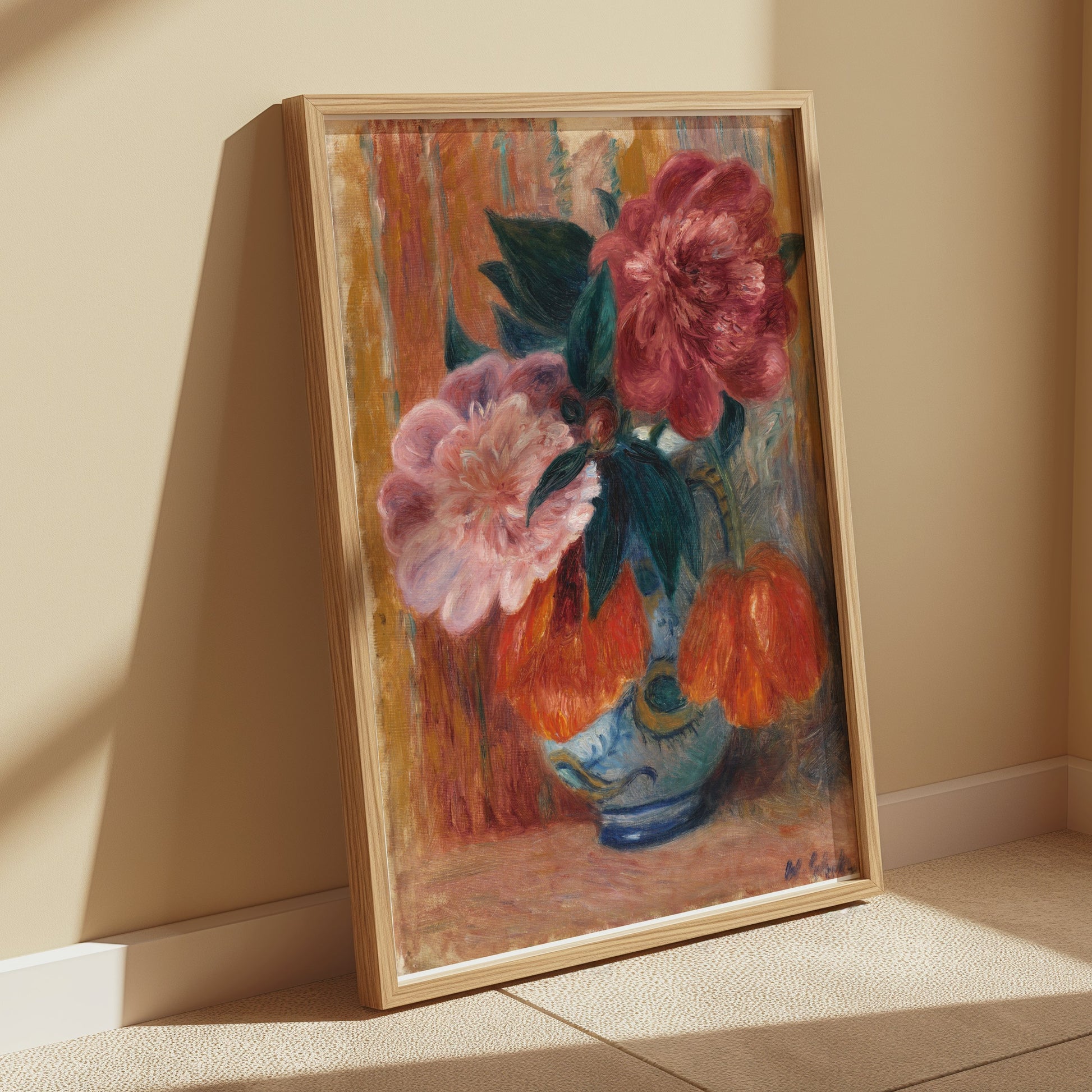 Premium Poster of Exquisite Colorful Floral Still Life Art on Posters