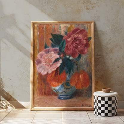 Premium Poster of Exquisite Colorful Floral Still Life Art on Posters