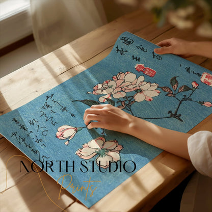 Premium Poster of Exquisite Flower Blossoms Art Print Japanese Style Posters