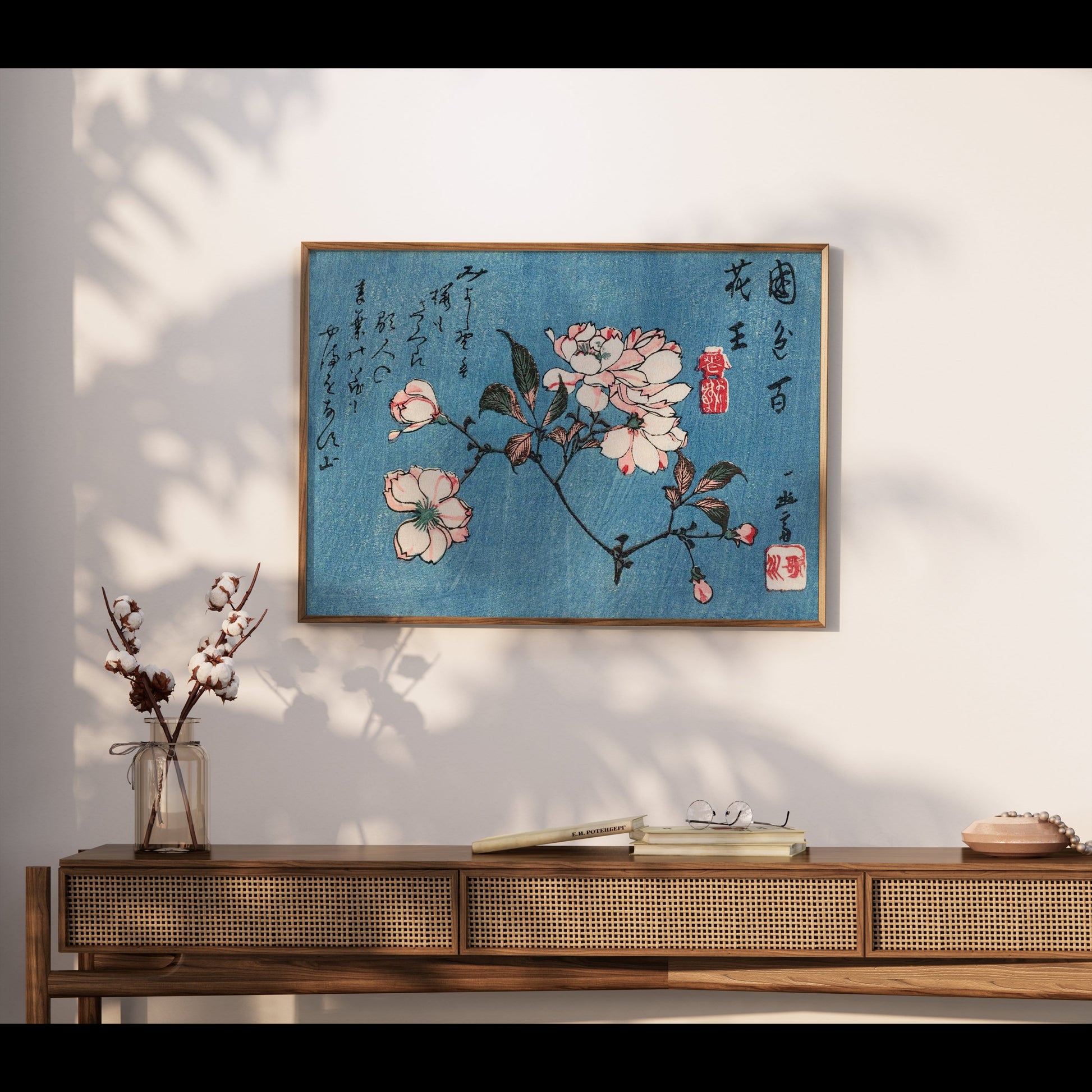 Premium Poster of Exquisite Flower Blossoms Art Print Japanese Style Posters