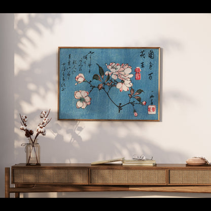 Premium Poster of Exquisite Flower Blossoms Art Print Japanese Style Posters