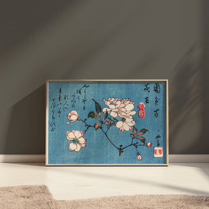 Premium Poster of Exquisite Flower Blossoms Art Print Japanese Style Posters
