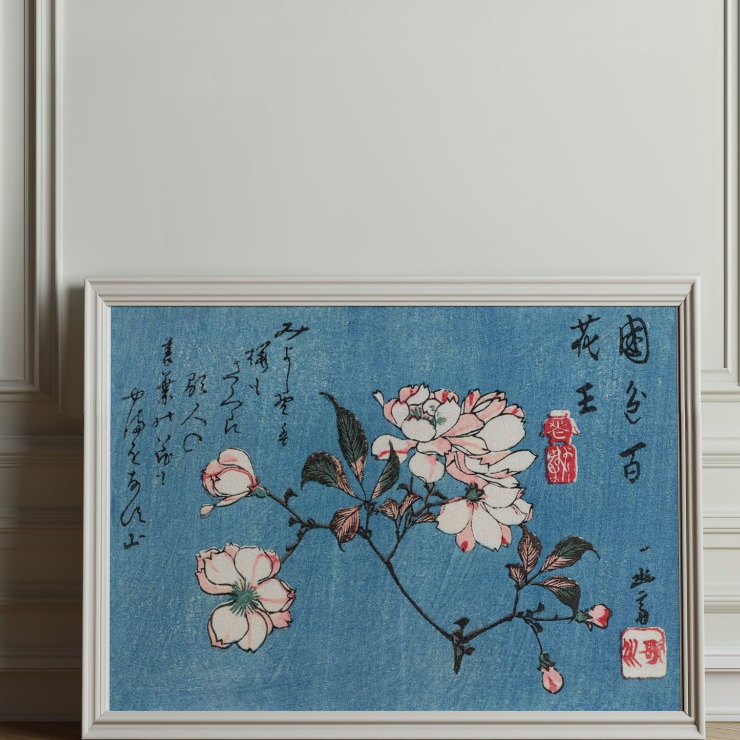 Premium Poster of Exquisite Flower Blossoms Art Print Japanese Style Posters