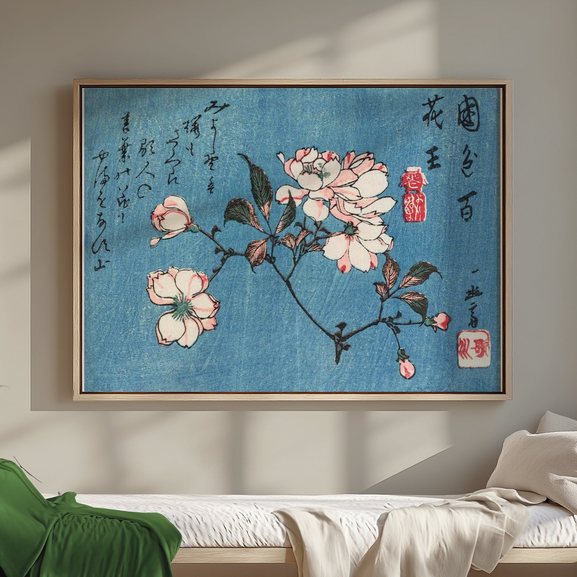 Premium Poster of Exquisite Flower Blossoms Art Print Japanese Style Posters