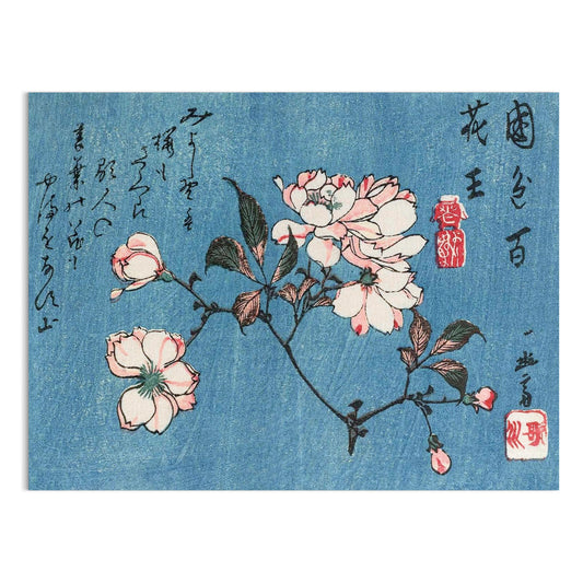 Premium Poster of Exquisite Flower Blossoms Art Print Japanese Style Posters