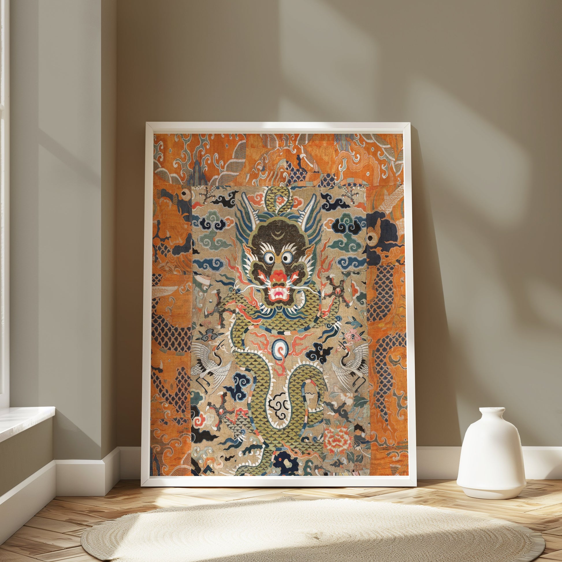 Premium Poster of Exquisite Japanese Dragon Themed Wall Art Posters