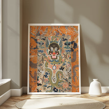 Premium Poster of Exquisite Japanese Dragon Themed Wall Art Posters