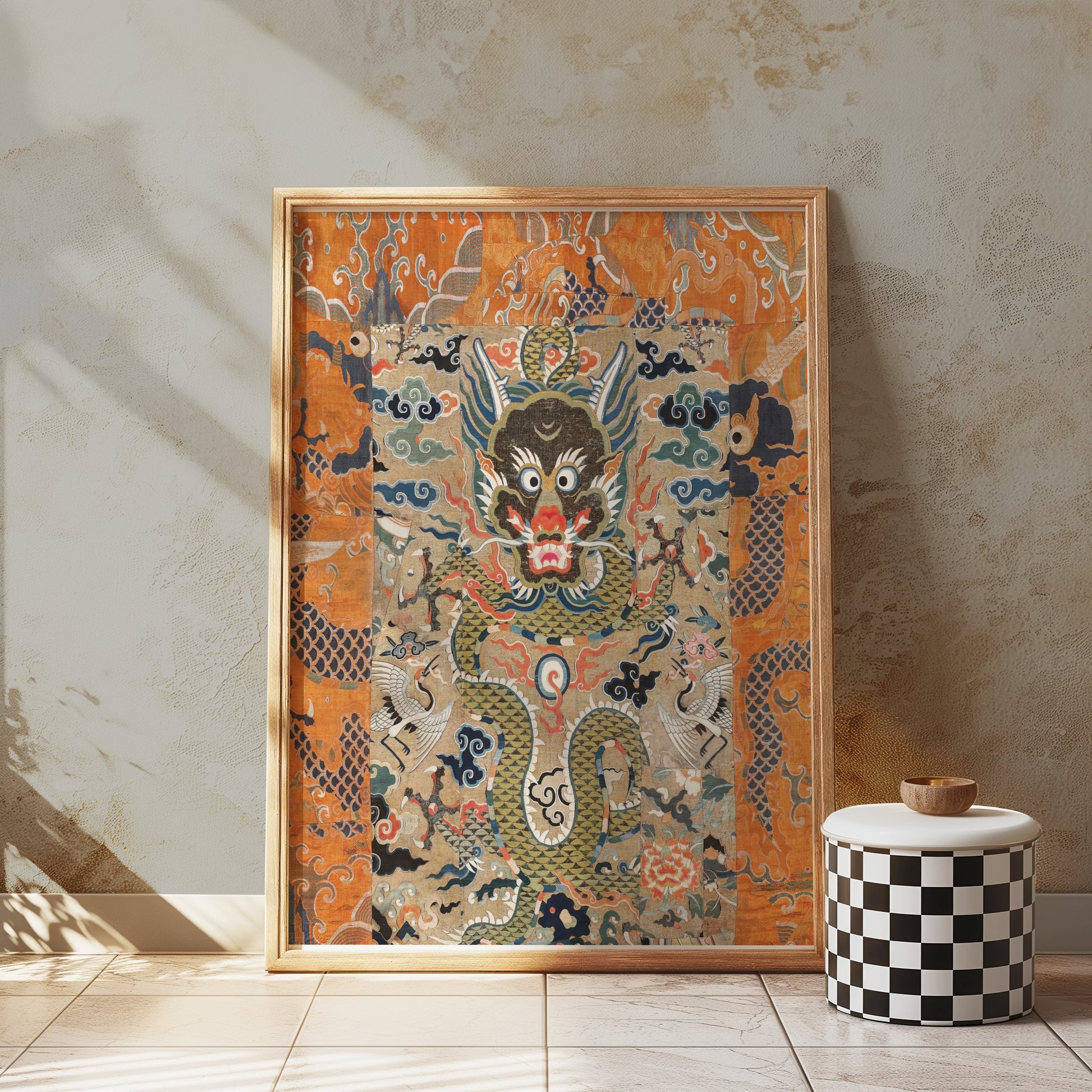 Premium Poster of Exquisite Japanese Dragon Themed Wall Art Posters