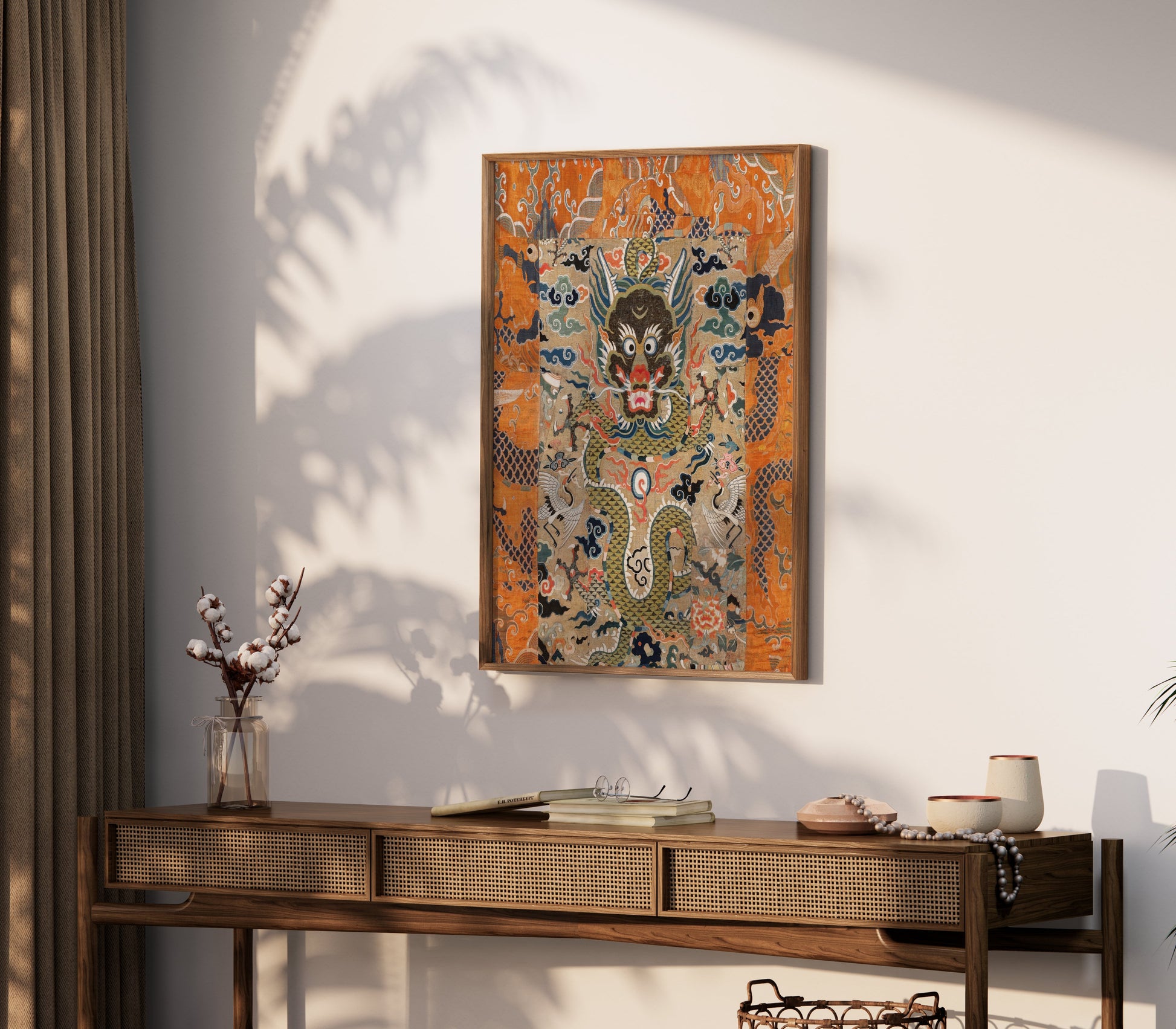 Premium Poster of Exquisite Japanese Dragon Themed Wall Art Posters