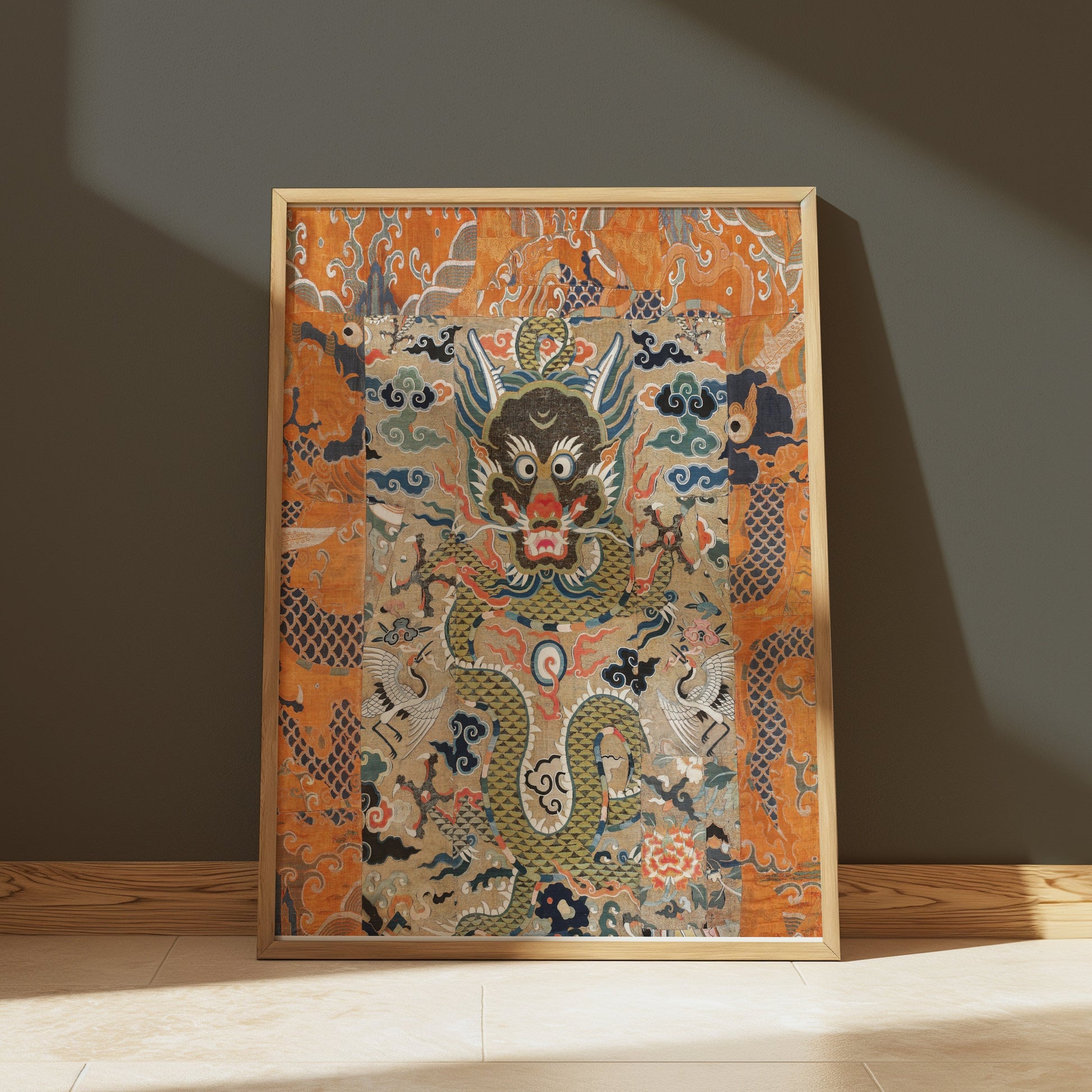 Premium Poster of Exquisite Japanese Dragon Themed Wall Art Posters