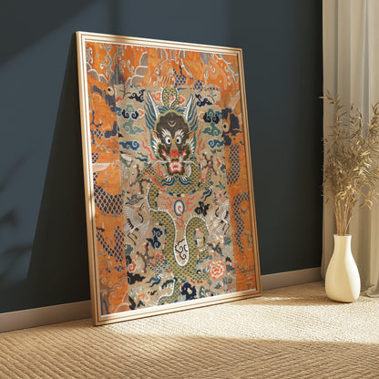Premium Poster of Exquisite Japanese Dragon Themed Wall Art Posters