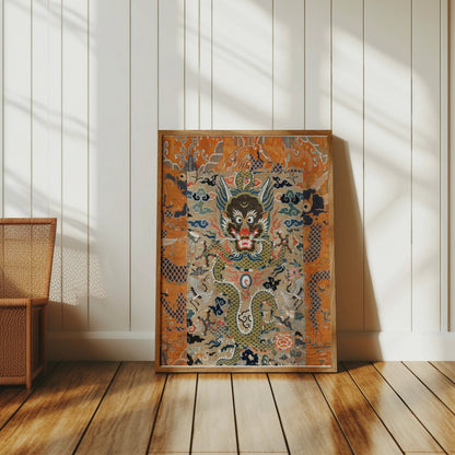 Premium Poster of Exquisite Japanese Dragon Themed Wall Art Posters