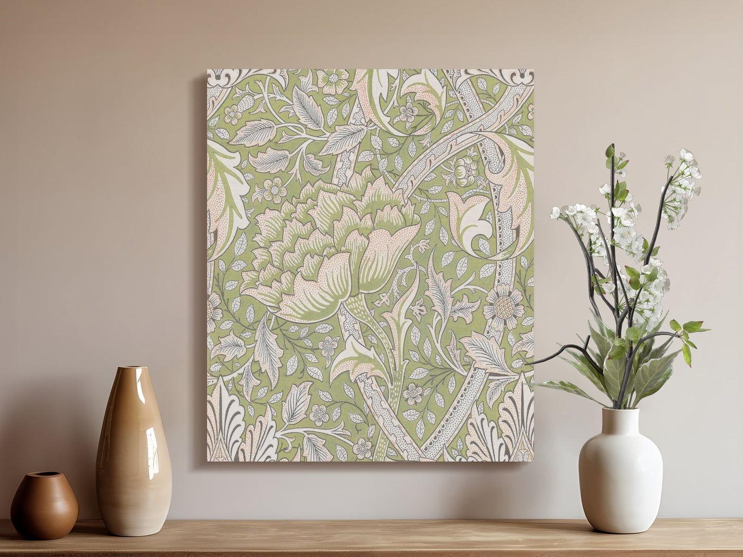 Premium Poster of Exquisite William Morris Botanical Art Canvas Wraps