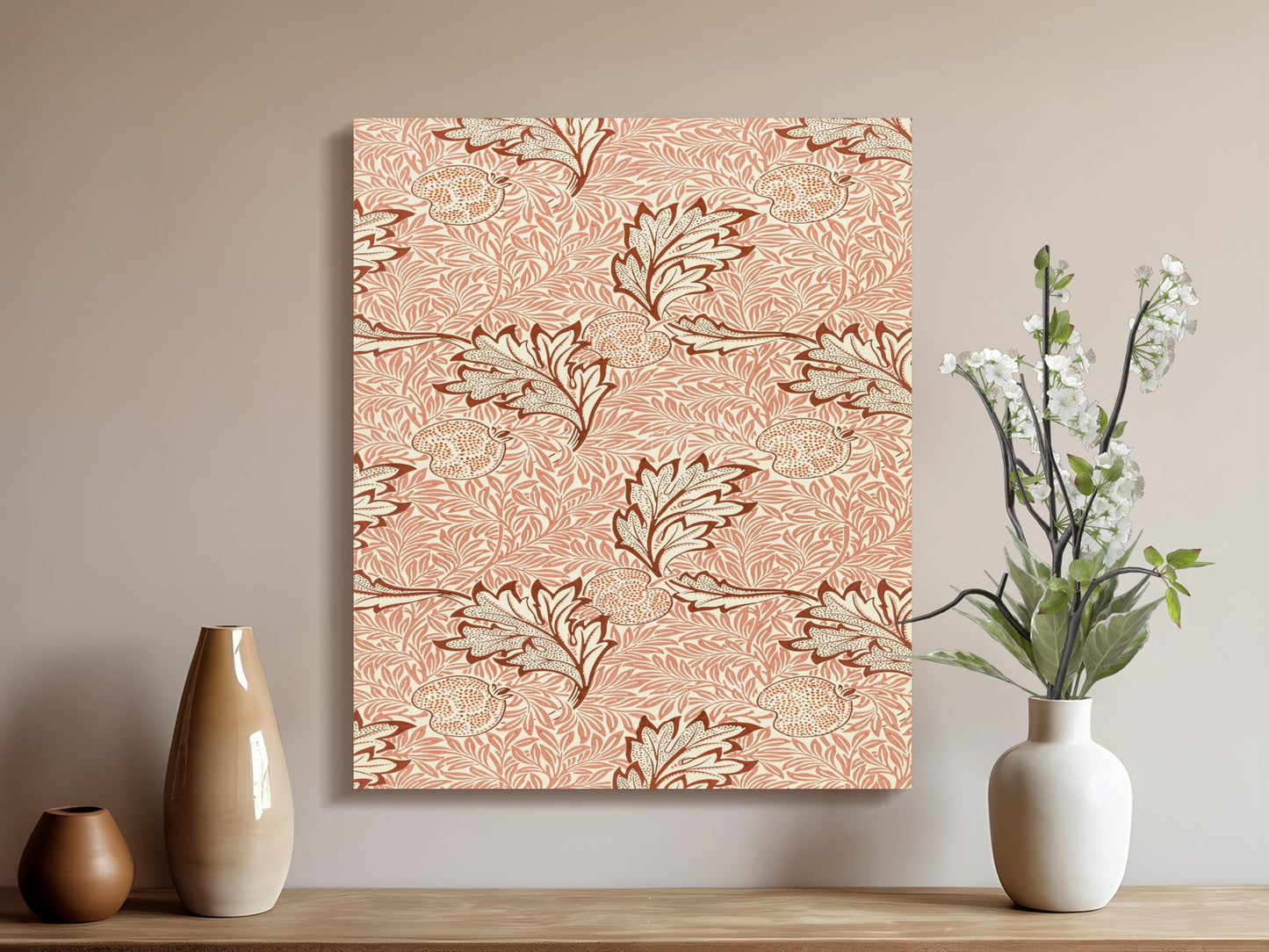Premium Poster of Exquisite William Morris Floral Pattern Canvas Wraps