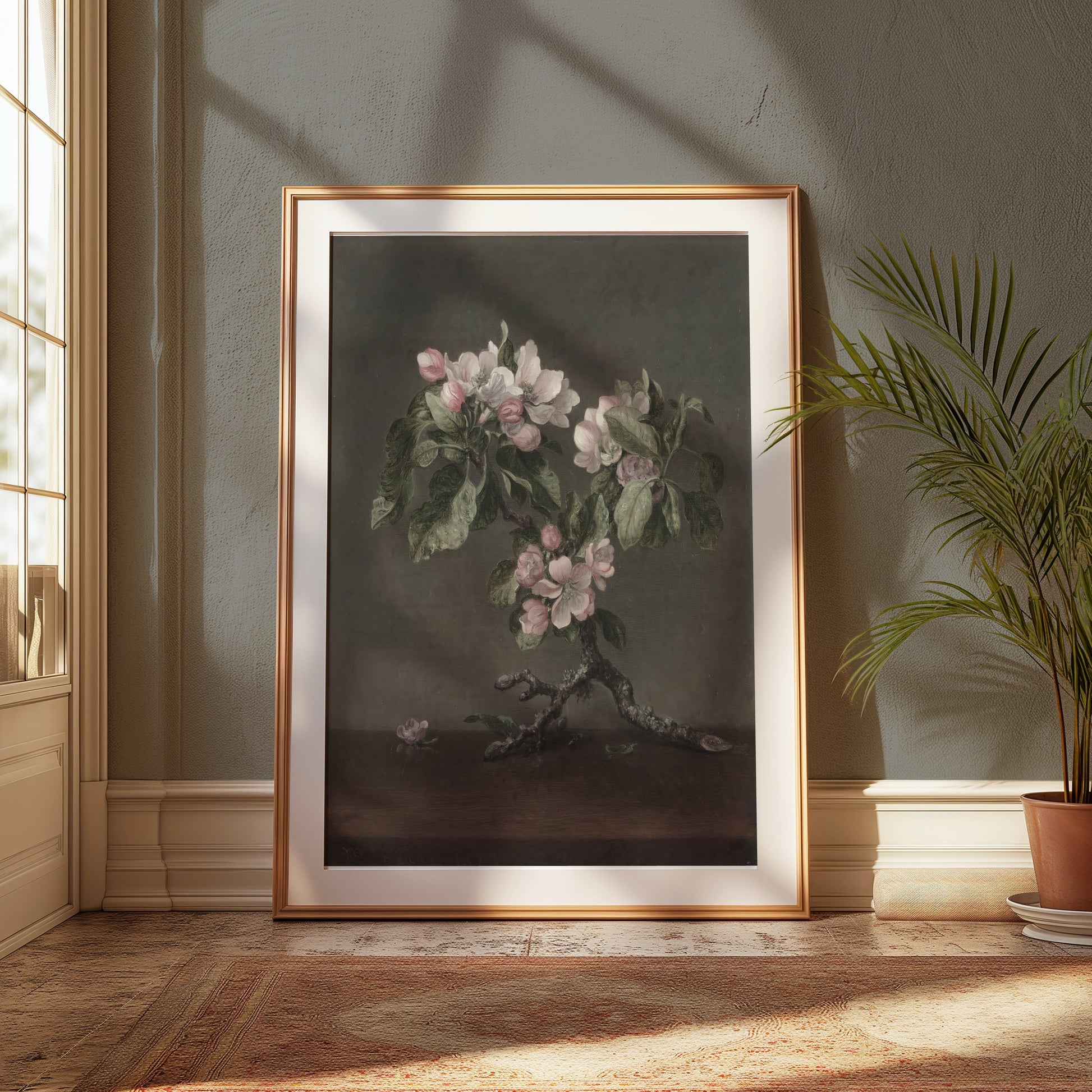 Premium Poster of Floral Art Apple Blossoms Botanical Study Posters