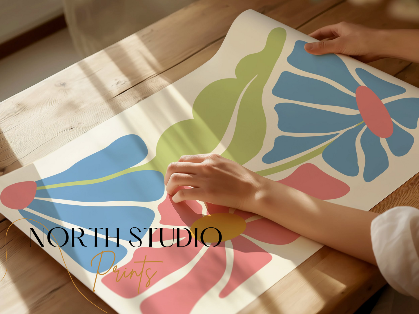 Premium Poster of Floral Art Print Decorative Flower Design Posters