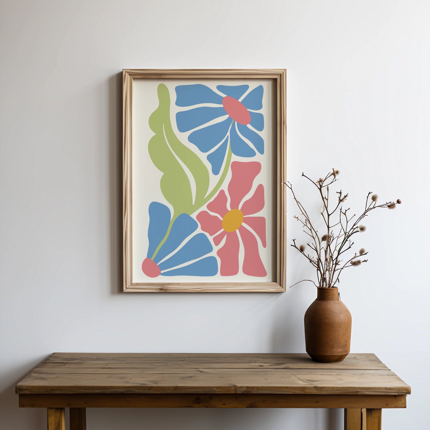 Premium Poster of Floral Art Print Decorative Flower Design Posters