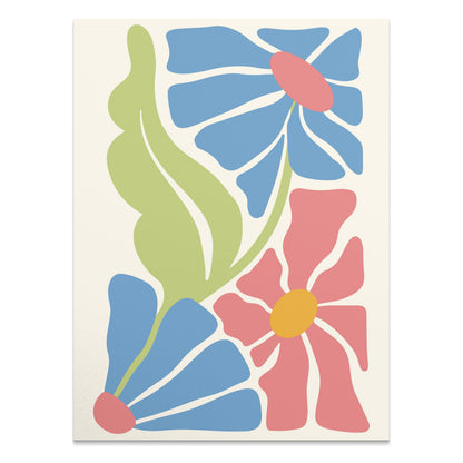 Premium Poster of Floral Art Print Decorative Flower Design Posters