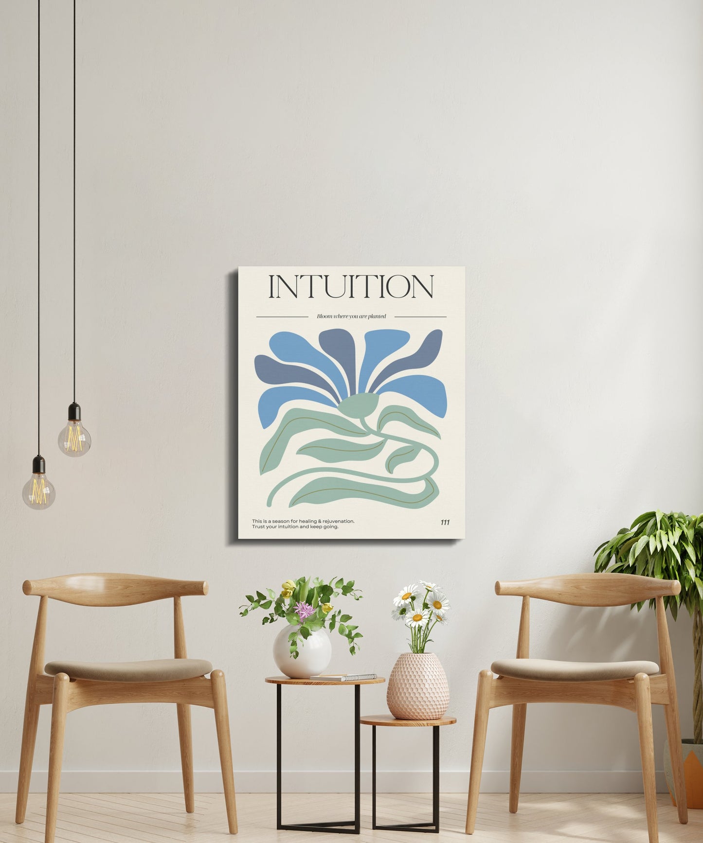 Premium Poster of Floral Bloom Where You Are Planted Canvas Wraps