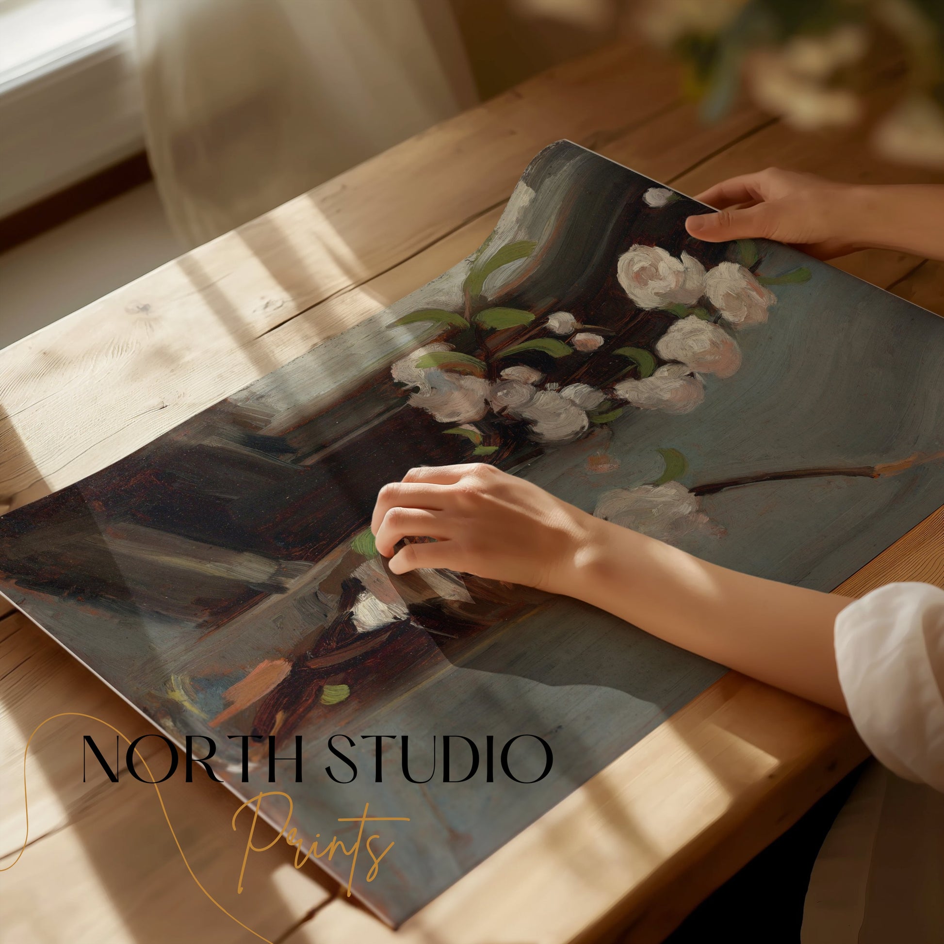 Premium Poster of Floral Still Life Featuring Blossoms Posters