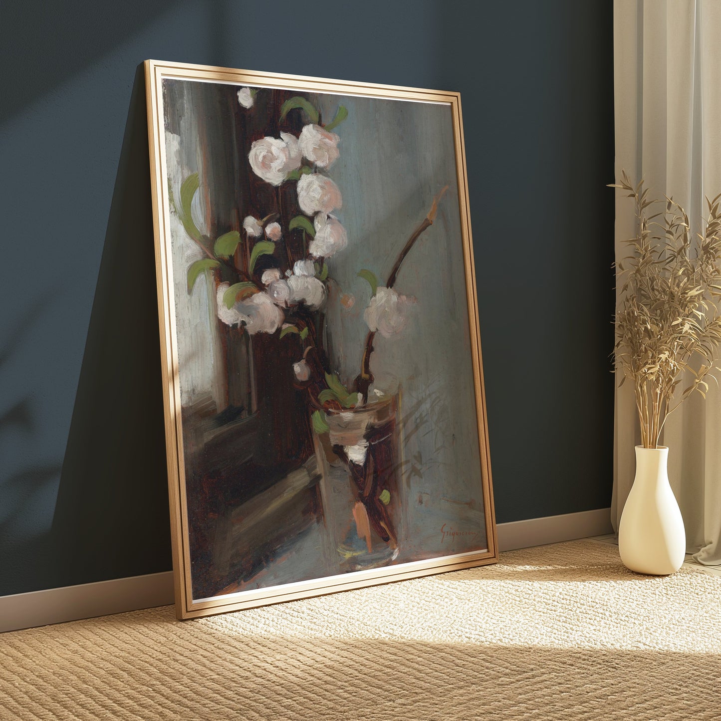 Premium Poster of Floral Still Life Featuring Blossoms Posters