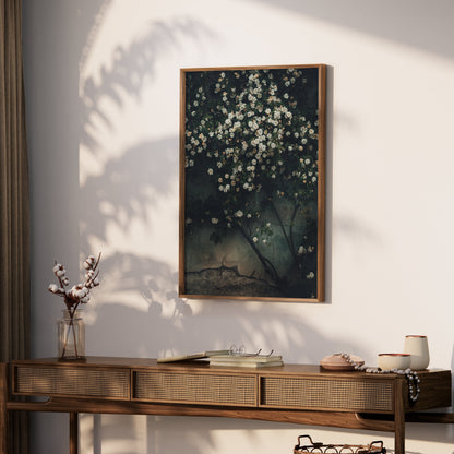 Premium Poster of Floral Wall with Climbing Roses Decorative Art Posters