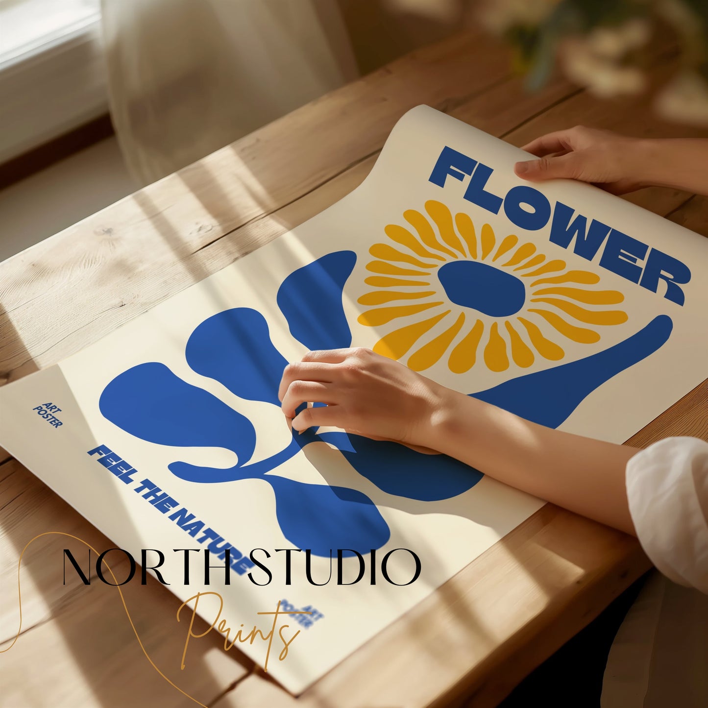 Premium Poster of Flower Feel The Nature Art Posters for Home Decor