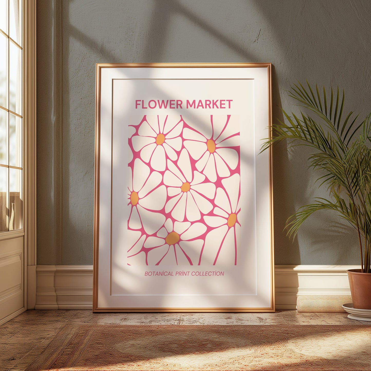 Premium Poster of Flower Market Botanical Print Collection Posters