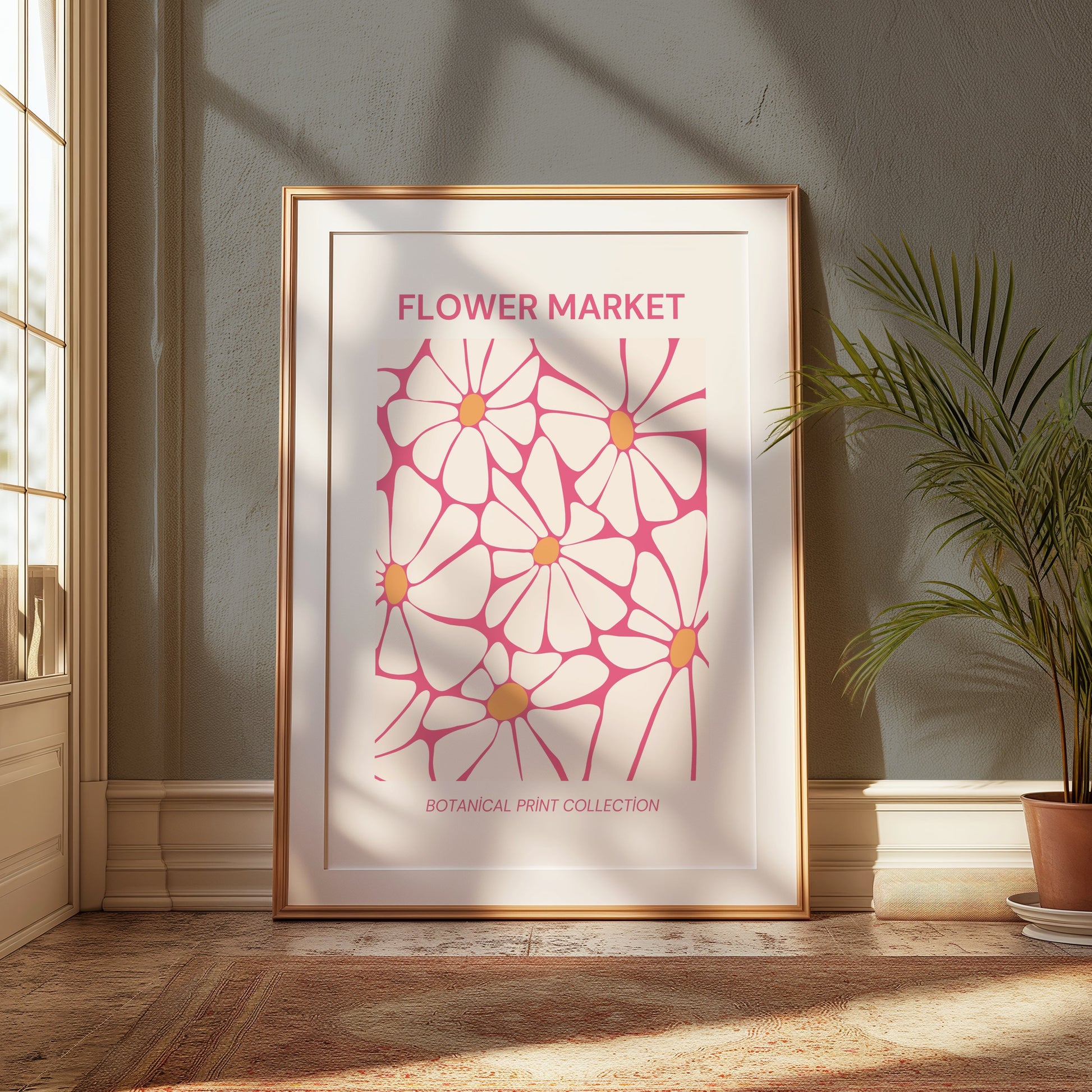 Premium Poster of Flower Market Botanical Print Collection Posters