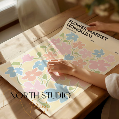 Premium Poster of Flower Market Honolulu Print Collection No 6 Posters