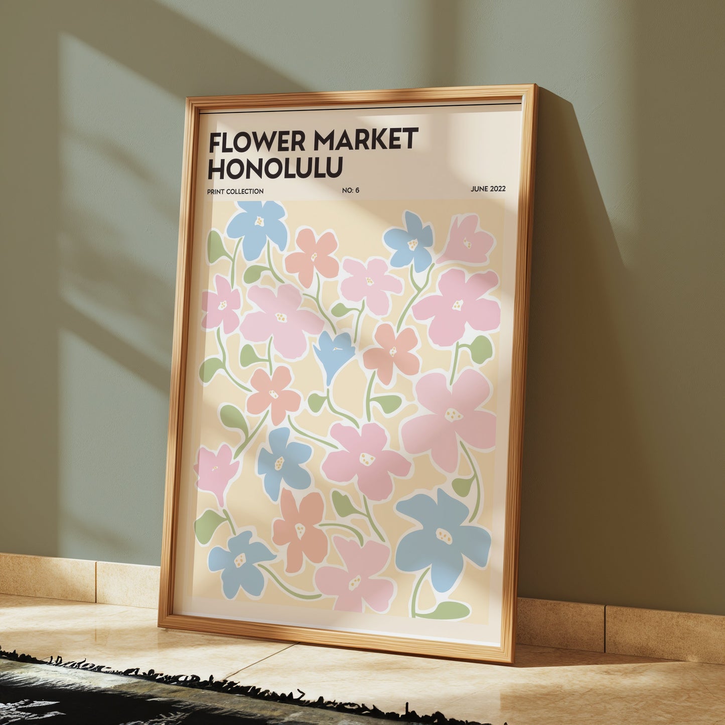 Premium Poster of Flower Market Honolulu Print Collection No 6 Posters