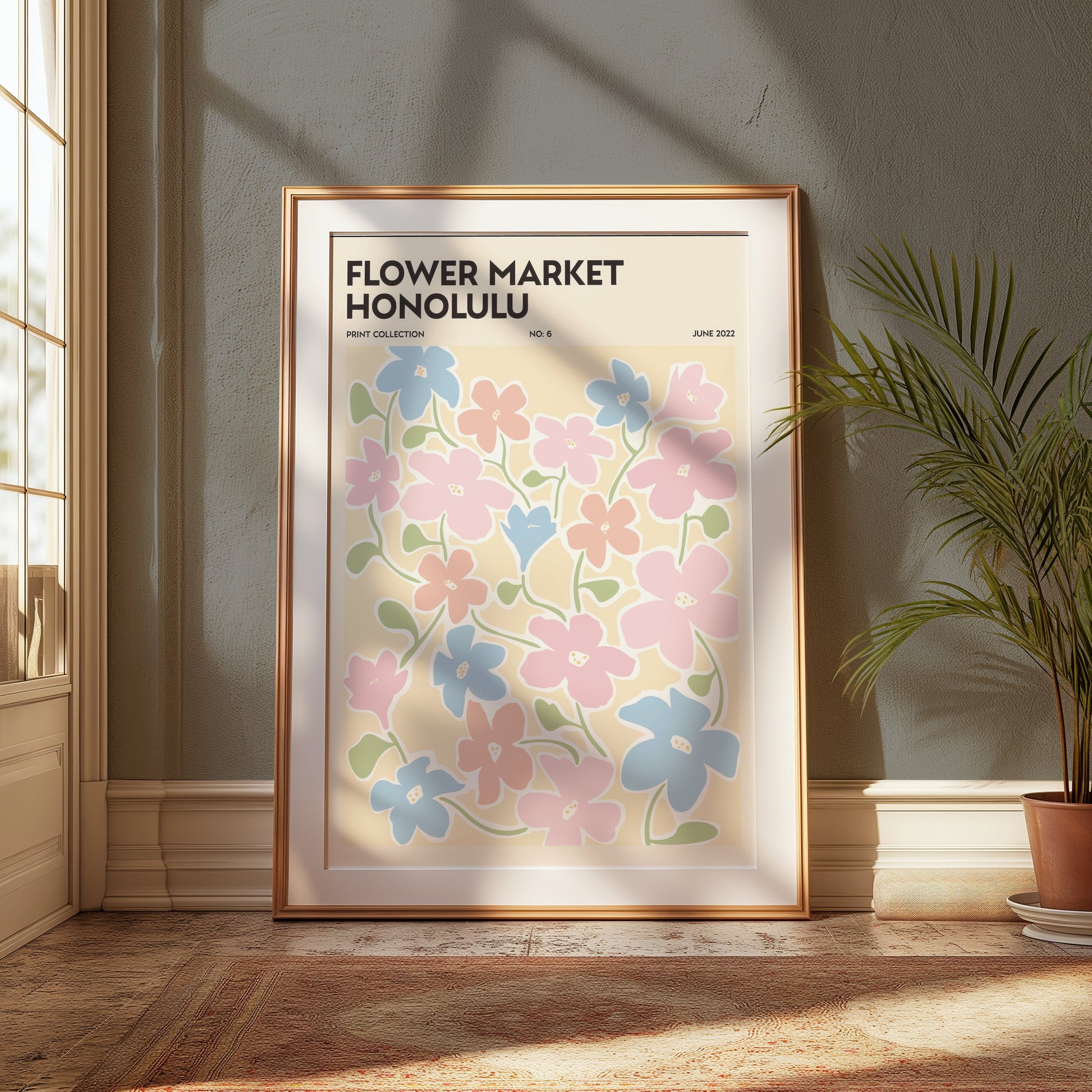 Premium Poster of Flower Market Honolulu Print Collection No 6 Posters