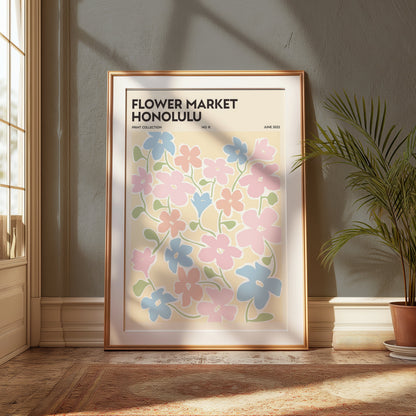 Premium Poster of Flower Market Honolulu Print Collection No 6 Posters