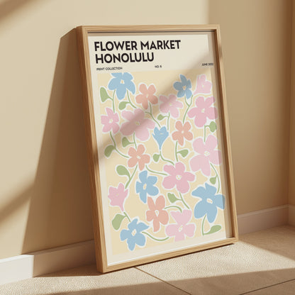 Premium Poster of Flower Market Honolulu Print Collection No 6 Posters