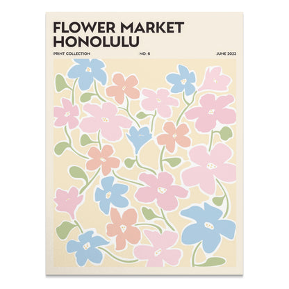 Premium Poster of Flower Market Honolulu Print Collection No 6 Posters