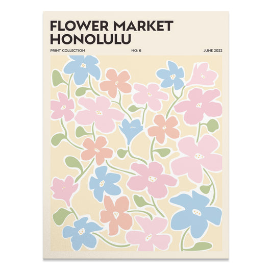 Premium Poster of Flower Market Honolulu Print Collection No 6 Posters