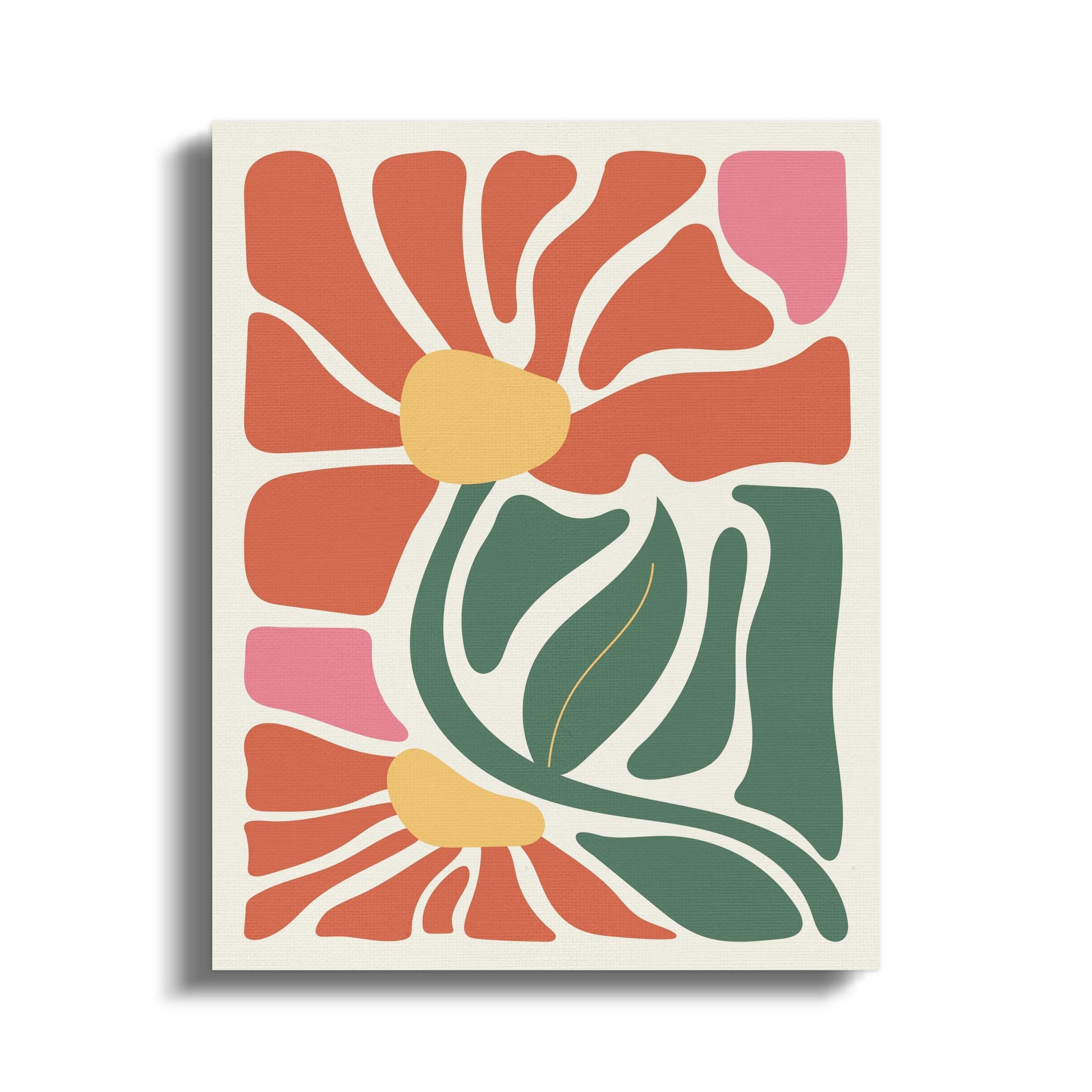 Premium Poster of Flower Petals Abstract Floral Wall Art Canvas Wraps