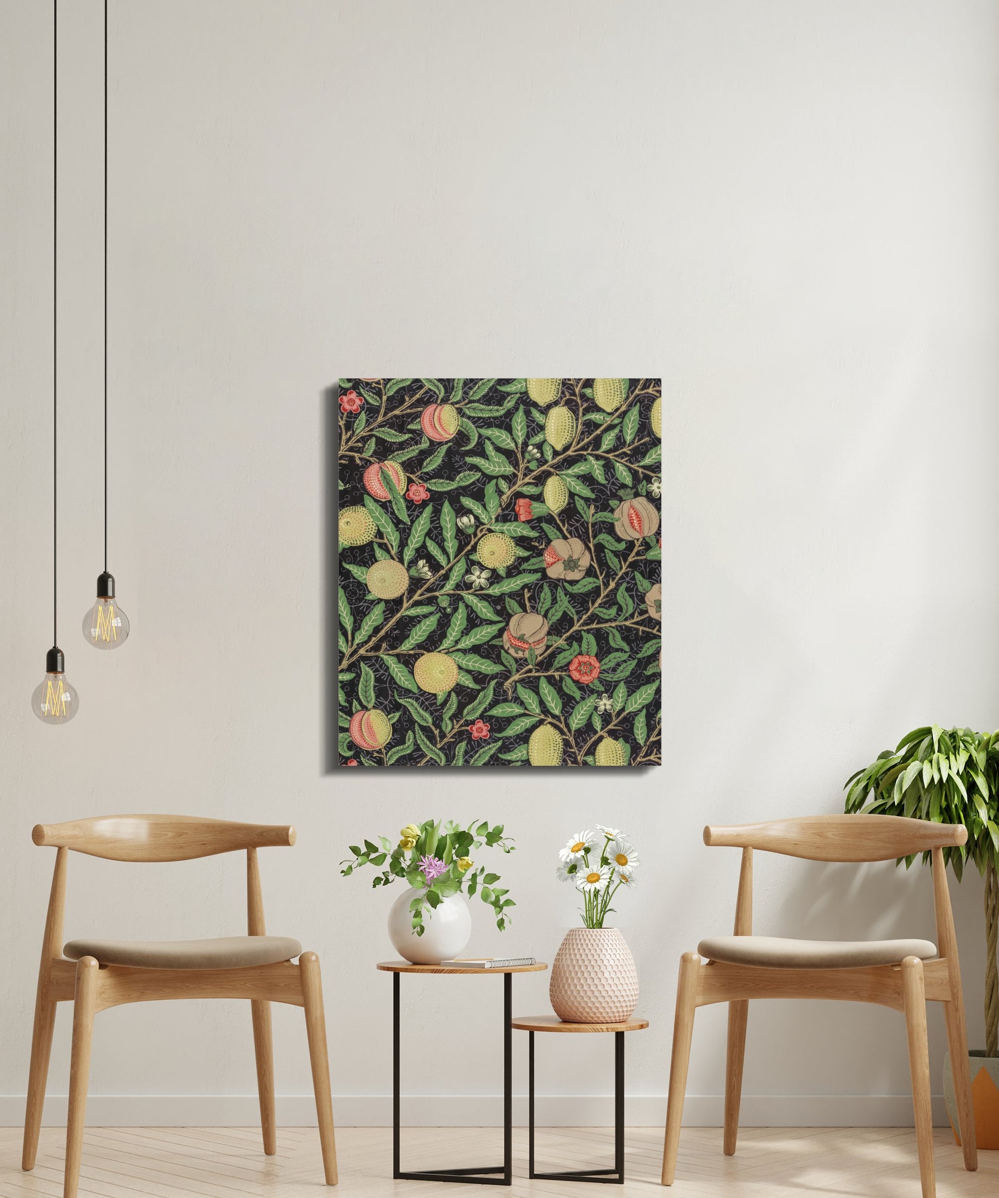 Premium Poster of Fruit and Floral William Morris Art on Canvas Wraps
