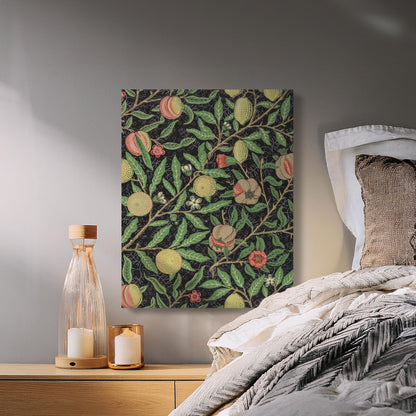 Premium Poster of Fruit and Floral William Morris Art on Canvas Wraps