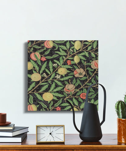 Premium Poster of Fruit and Floral William Morris Art on Canvas Wraps