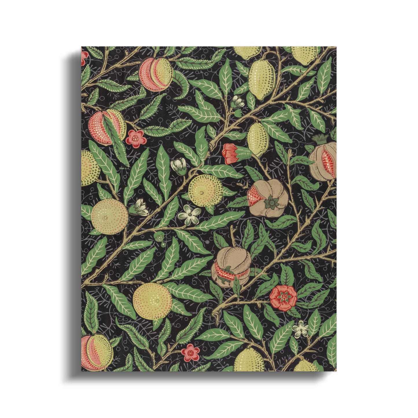 Premium Poster of Fruit and Floral William Morris Art on Canvas Wraps