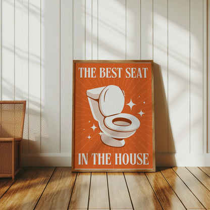 Premium Poster of Funny Bathroom Decor The Best Seat in The House Posters