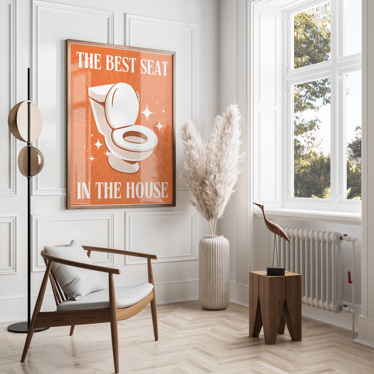 Premium Poster of Funny Bathroom Decor The Best Seat in The House Posters