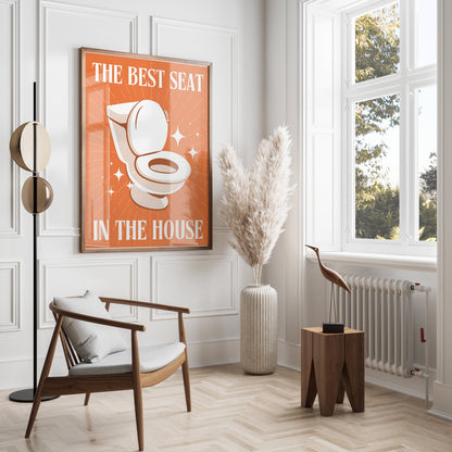 Premium Poster of Funny Bathroom Decor The Best Seat in The House Posters